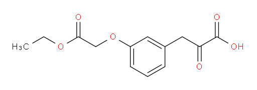 3-(3-(2-ethoxy-2-oxoethoxy)phenyl)-2-oxopropanoic acid