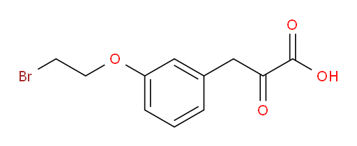 3-(3-(2-bromoethoxy)phenyl)-2-oxopropanoic acid