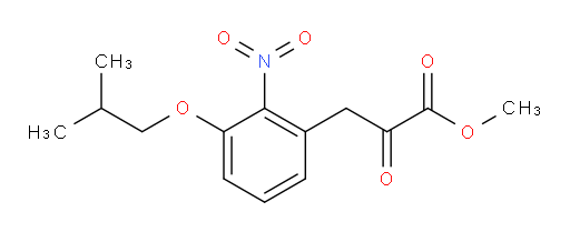 methyl 3-(3-isobutoxy-2-nitrophenyl)-2-oxopropanoate