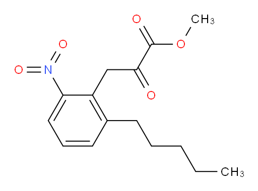 methyl 3-(2-nitro-6-pentylphenyl)-2-oxopropanoate