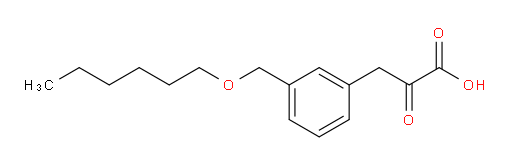 3-(3-((hexyloxy)methyl)phenyl)-2-oxopropanoic acid