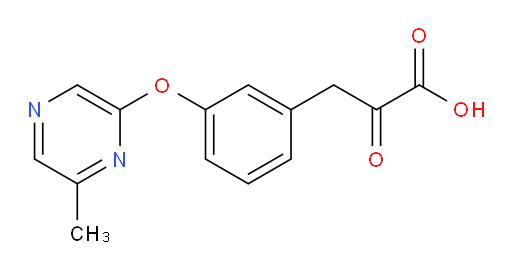 3-(3-((6-methylpyrazin-2-yl)oxy)phenyl)-2-oxopropanoic acid