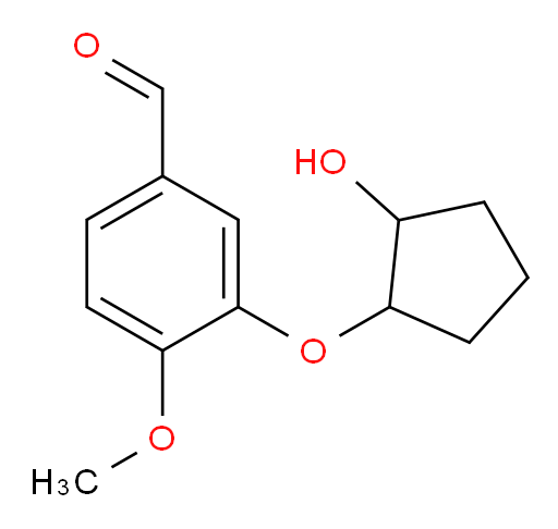 3-((2-hydroxycyclopentyl)oxy)-4-methoxybenzaldehyde