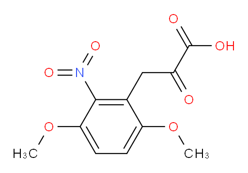 3-(3,6-dimethoxy-2-nitrophenyl)-2-oxopropanoic acid