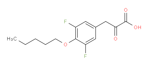 3-(3,5-difluoro-4-(pentyloxy)phenyl)-2-oxopropanoic acid