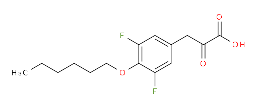 3-(3,5-difluoro-4-(hexyloxy)phenyl)-2-oxopropanoic acid