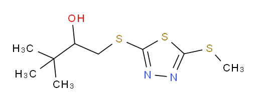 3,3-dimethyl-1-((5-(methylthio)-1,3,4-thiadiazol-2-yl)thio)butan-2-ol