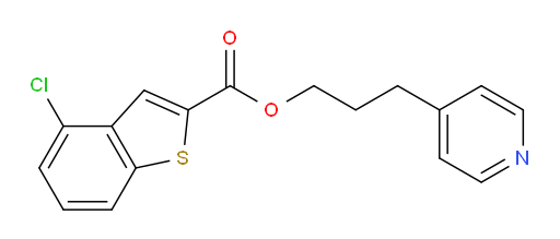 3-(pyridin-4-yl)propyl 4-chlorobenzo[b]thiophene-2-carboxylate