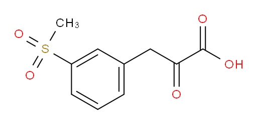 3-(3-(methylsulfonyl)phenyl)-2-oxopropanoic acid