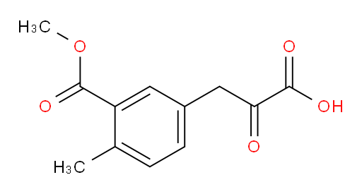 3-(3-(methoxycarbonyl)-4-methylphenyl)-2-oxopropanoic acid