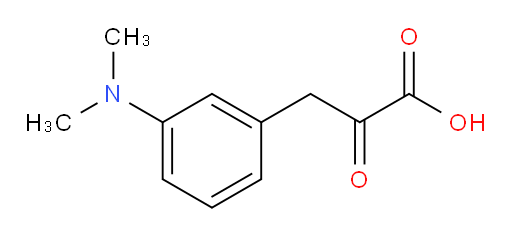 3-(3-(dimethylamino)phenyl)-2-oxopropanoic acid