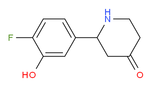 2-(4-fluoro-3-hydroxyphenyl)piperidin-4-one