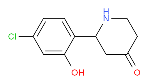 2-(4-chloro-2-hydroxyphenyl)piperidin-4-one