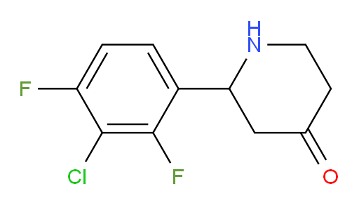 2-(3-chloro-2,4-difluorophenyl)piperidin-4-one