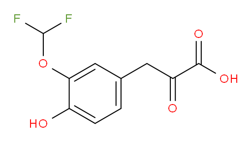 3-(3-(difluoromethoxy)-4-hydroxyphenyl)-2-oxopropanoic acid