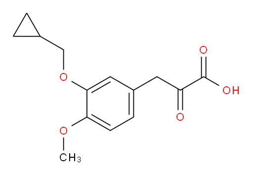 3-(3-(cyclopropylmethoxy)-4-methoxyphenyl)-2-oxopropanoic acid
