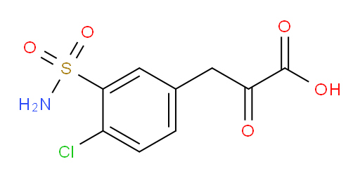 3-(4-chloro-3-sulfamoylphenyl)-2-oxopropanoic acid