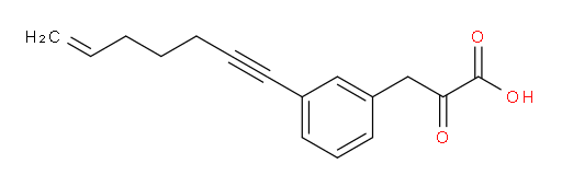 3-(3-(hept-6-en-1-yn-1-yl)phenyl)-2-oxopropanoic acid