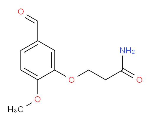 3-(5-formyl-2-methoxyphenoxy)propanamide