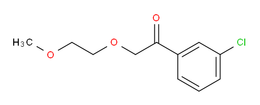 1-(3-chlorophenyl)-2-(2-methoxyethoxy)ethanone