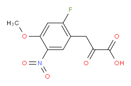 3-(2-fluoro-4-methoxy-5-nitrophenyl)-2-oxopropanoic acid