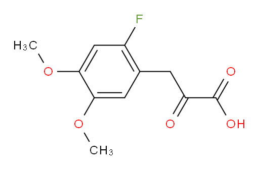 3-(2-fluoro-4,5-dimethoxyphenyl)-2-oxopropanoic acid