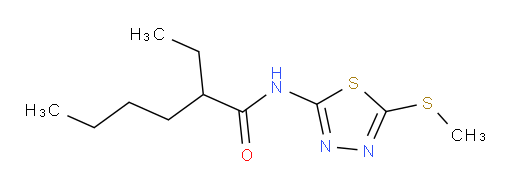 2-ethyl-N-(5-(methylthio)-1,3,4-thiadiazol-2-yl)hexanamide