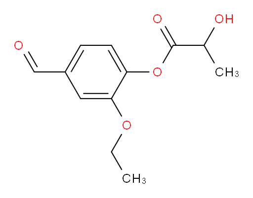 2-ethoxy-4-formylphenyl 2-hydroxypropanoate