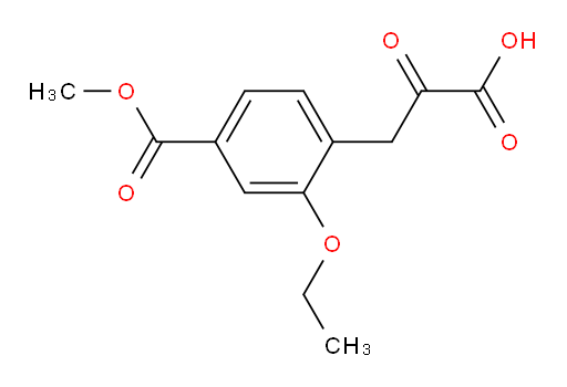 3-(2-ethoxy-4-(methoxycarbonyl)phenyl)-2-oxopropanoic acid