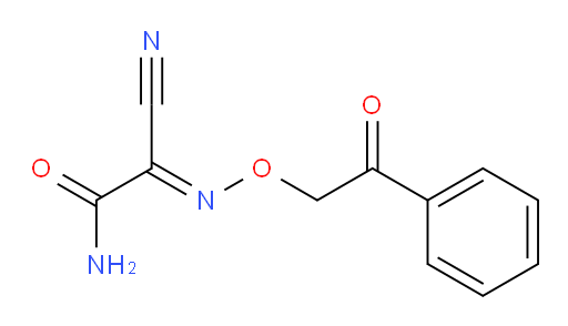 (E)-2-amino-2-oxo-N-(2-oxo-2-phenylethoxy)acetimidoyl cyanide
