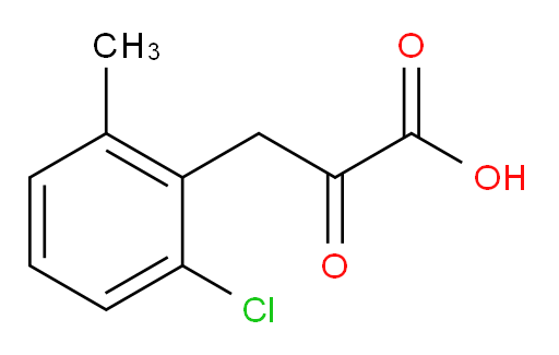 3-(2-chloro-6-methylphenyl)-2-oxopropanoic acid