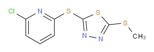 2-((6-chloropyridin-2-yl)thio)-5-(methylthio)-1,3,4-thiadiazole