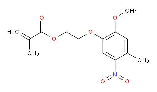 2-(2-methoxy-4-methyl-5-nitrophenoxy)ethyl methacrylate