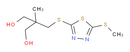 2-methyl-2-(((5-(methylthio)-1,3,4-thiadiazol-2-yl)thio)methyl)propane-1,3-diol