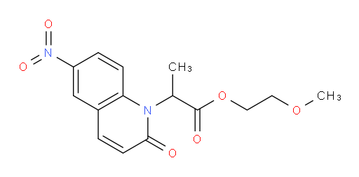 2-methoxyethyl 2-(6-nitro-2-oxoquinolin-1(2H)-yl)propanoate