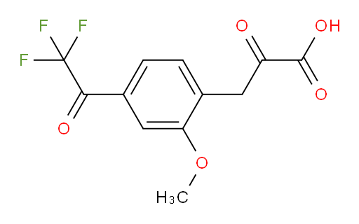 3-(2-methoxy-4-(2,2,2-trifluoroacetyl)phenyl)-2-oxopropanoic acid