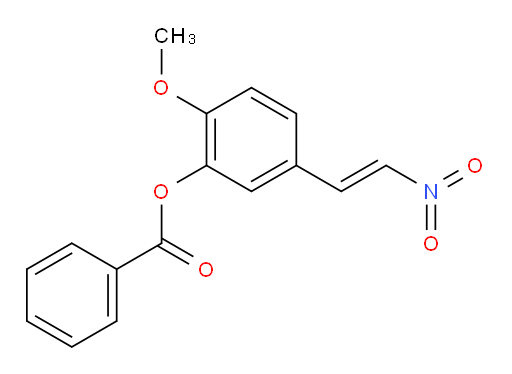 (E)-2-methoxy-5-(2-nitrovinyl)phenyl benzoate