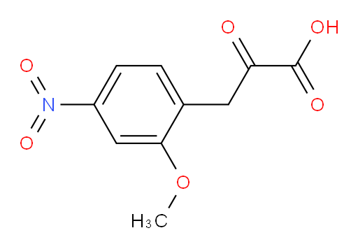 3-(2-methoxy-4-nitrophenyl)-2-oxopropanoic acid