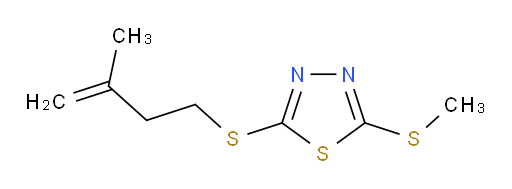 2-((3-methylbut-3-en-1-yl)thio)-5-(methylthio)-1,3,4-thiadiazole