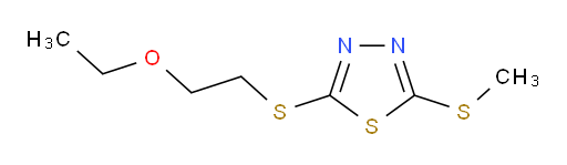 2-((2-ethoxyethyl)thio)-5-(methylthio)-1,3,4-thiadiazole