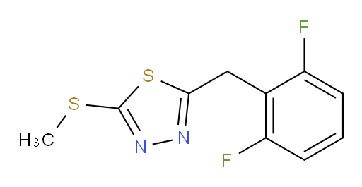 2-(2,6-difluorobenzyl)-5-(methylthio)-1,3,4-thiadiazole