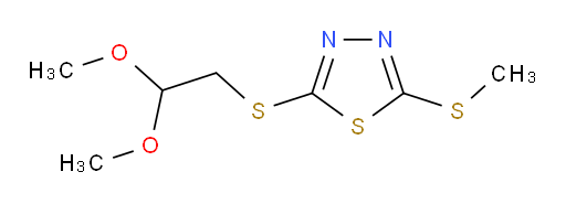 2-((2,2-dimethoxyethyl)thio)-5-(methylthio)-1,3,4-thiadiazole