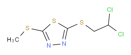 2-((2,2-dichloroethyl)thio)-5-(methylthio)-1,3,4-thiadiazole