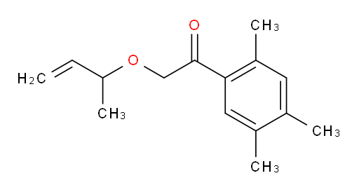 2-(but-3-en-2-yloxy)-1-(2,4,5-trimethylphenyl)ethanone