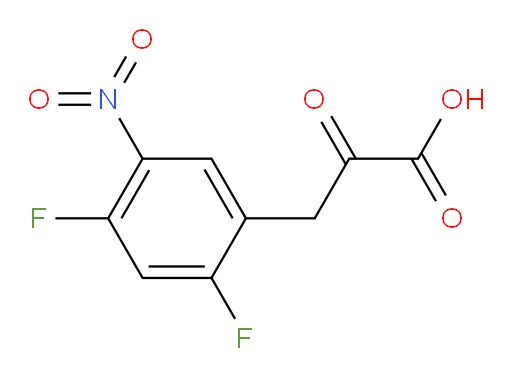 3-(2,4-difluoro-5-nitrophenyl)-2-oxopropanoic acid