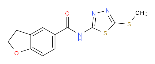N-(5-(methylthio)-1,3,4-thiadiazol-2-yl)-2,3-dihydrobenzofuran-5-carboxamide