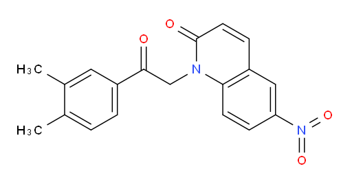 1-(2-(3,4-dimethylphenyl)-2-oxoethyl)-6-nitroquinolin-2(1H)-one