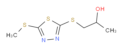 1-((5-(methylthio)-1,3,4-thiadiazol-2-yl)thio)propan-2-ol