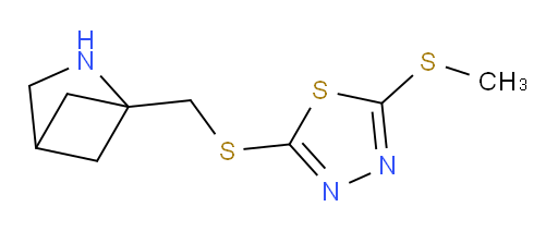 2-((2-azabicyclo[2.1.1]hexan-1-ylmethyl)thio)-5-(methylthio)-1,3,4-thiadiazole