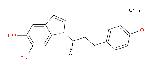 (S)-1-(4-(4-hydroxyphenyl)butan-2-yl)-1H-indole-5,6-diol